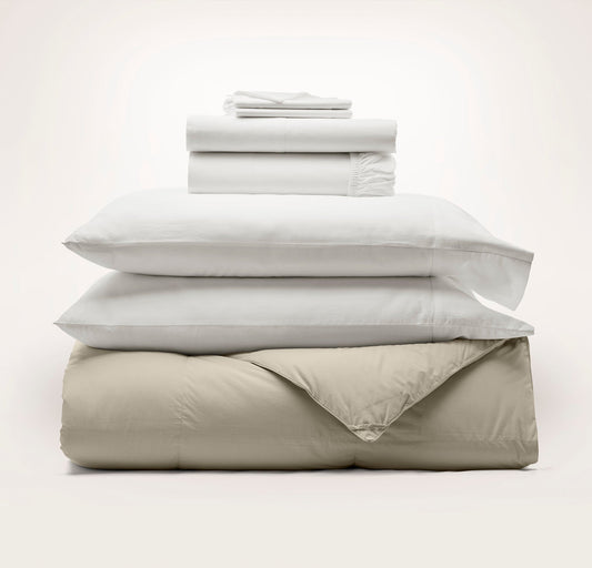 Percale Quilted Comforter Starter Bundle