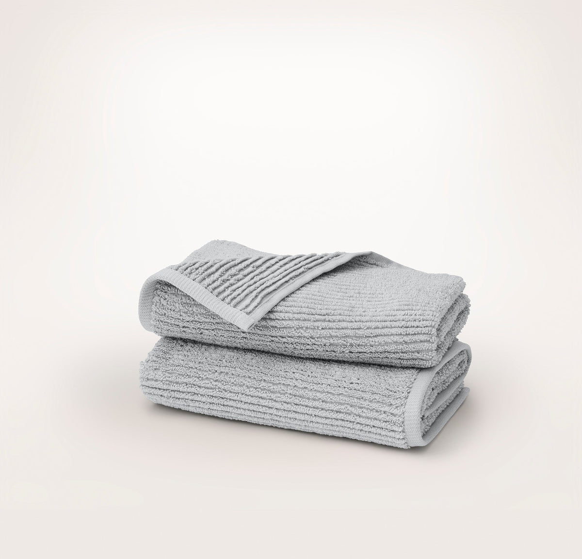 Turkish Ribbed Hand Towels (Pair) - Shore
